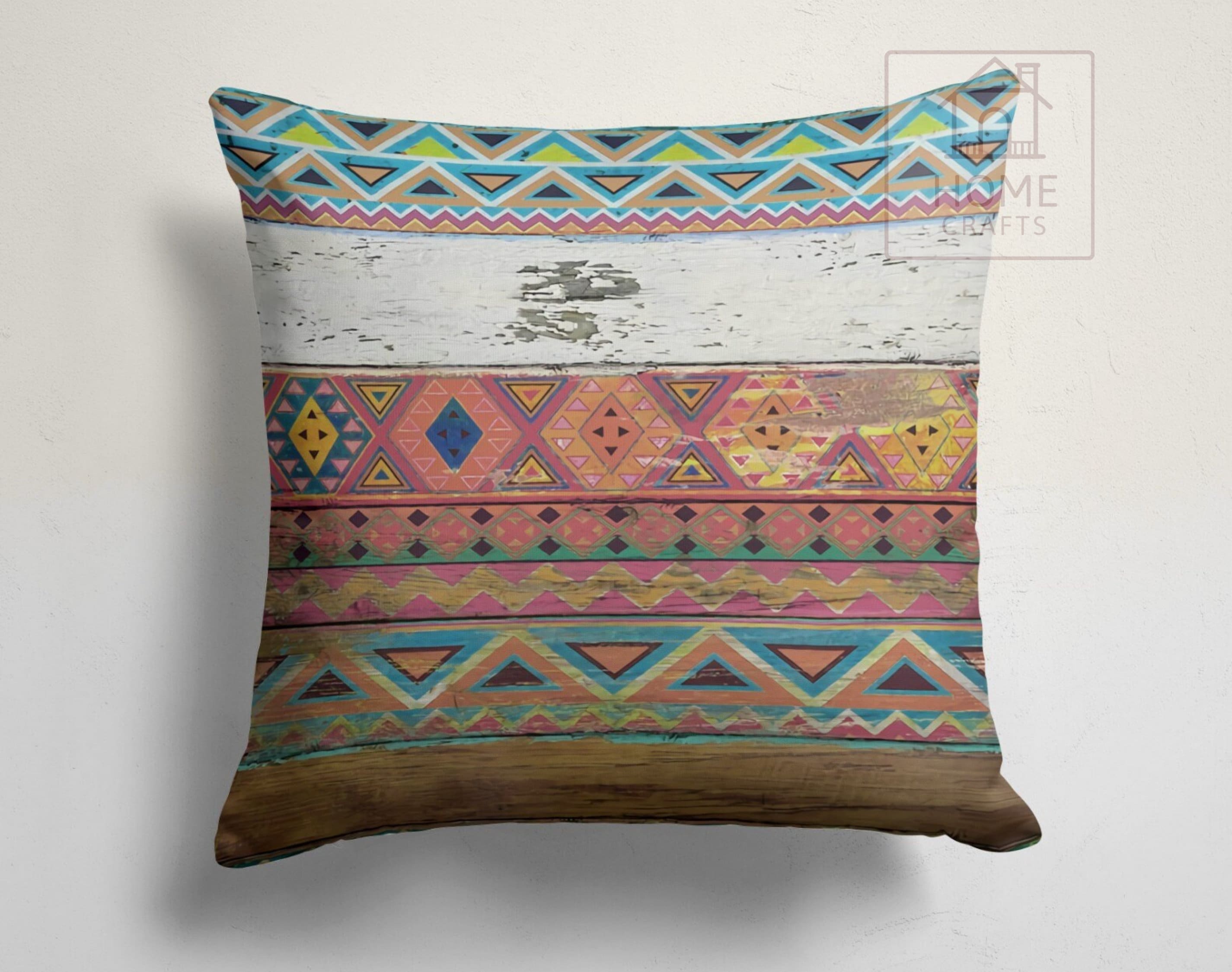 Bohemian Tribal Throw Pillow Cover Ethnic Cushion
